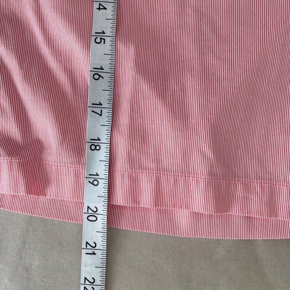 Peter Millar Mens 34 Pink White Seersucker Flat Front Shorts Golf Preppy Clasic - Picture 5 of 7